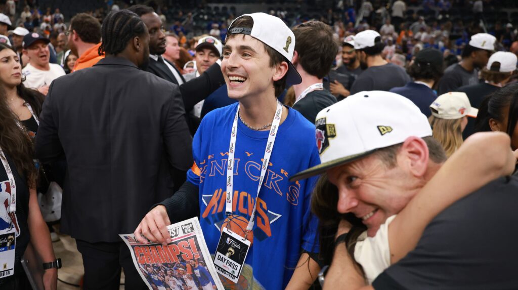 Spike Lee, Timothée Chalamet, Ben Stiller Celebrate Knicks' NBA Finals Win: "Way Rather This Than the Oscars