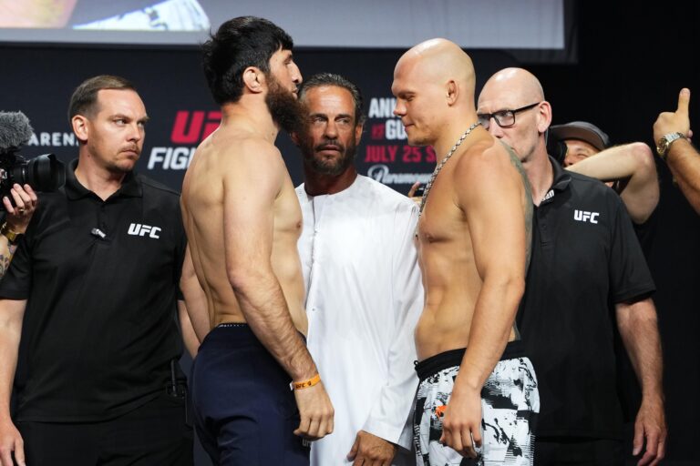 Magomed Ankalaev and Bogdan Guskov ahead of UFC Abu Dhabi