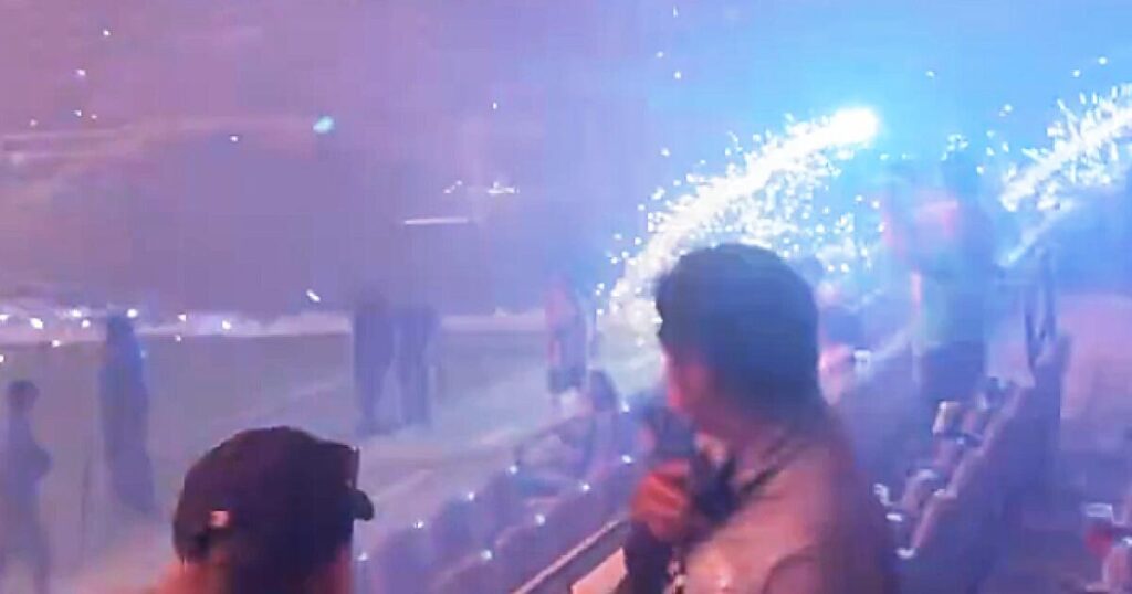 Fireworks Malfunction During LA Sports Night