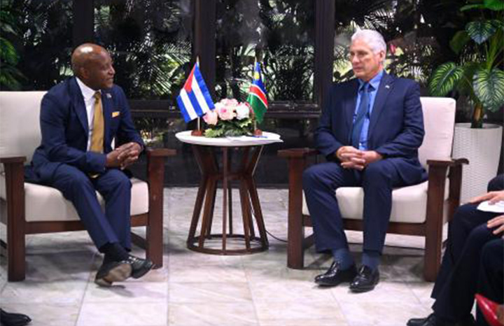 President Miguel Díaz-Canel Receives Namibian Prime Minister Tjitunga Elijah Ngurare