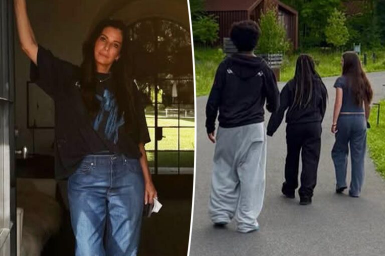 A split of Sandra Bullock, and Sandra Bullock's two children