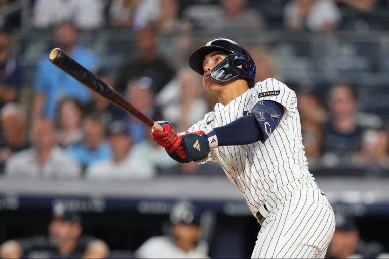 George Lombard Jr. homered in his MLB debut. The ball landed in lucky fan’s Yankees hat