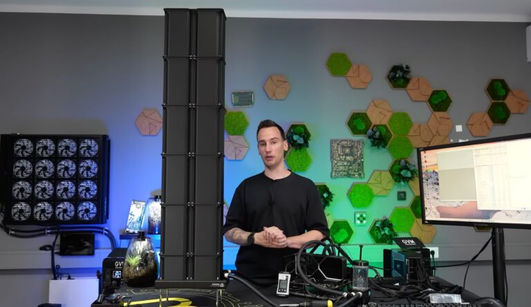 der8auer tests PC chimney effect, dropping CPU temps by 19°C with 110cm tower