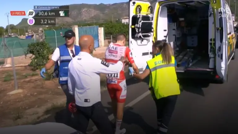 Tadej Pogačar Abandons Vuelta a España After Crash on Stage 8