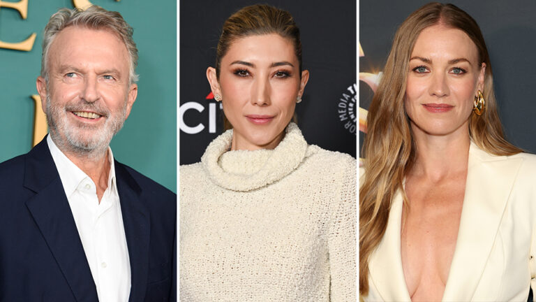 Sam Neill, Dichen Lachman, and Yvonne Strahovski