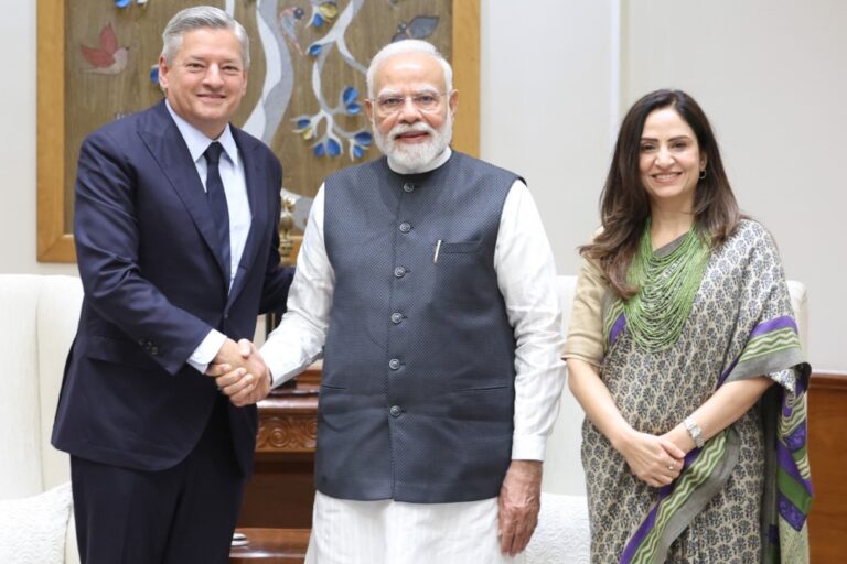 Ted Sarandos Narendra Modi Monika Shergill
