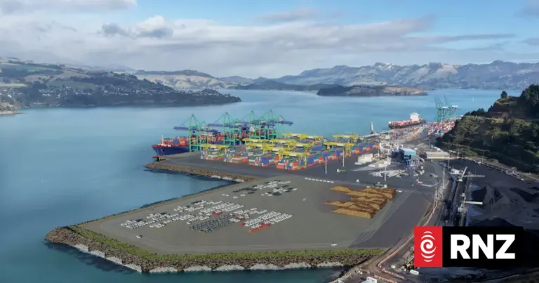 An artist's impression of the new expansion at Lyttelton Port