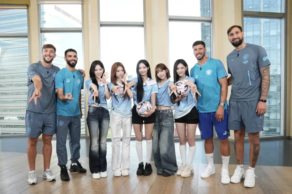 Girl Group Rescene Teaches K-Pop to Manchester City Stars in New Show