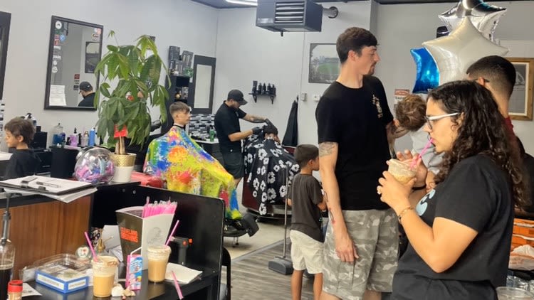 Barbers offer free back-to-school haircuts