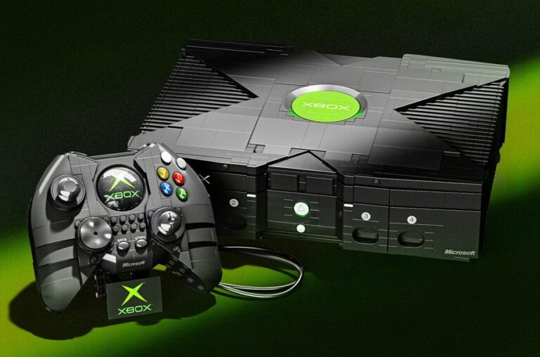 Mattel Brick Shop Announces 1:1-Scale Original Xbox Set With 3 Games