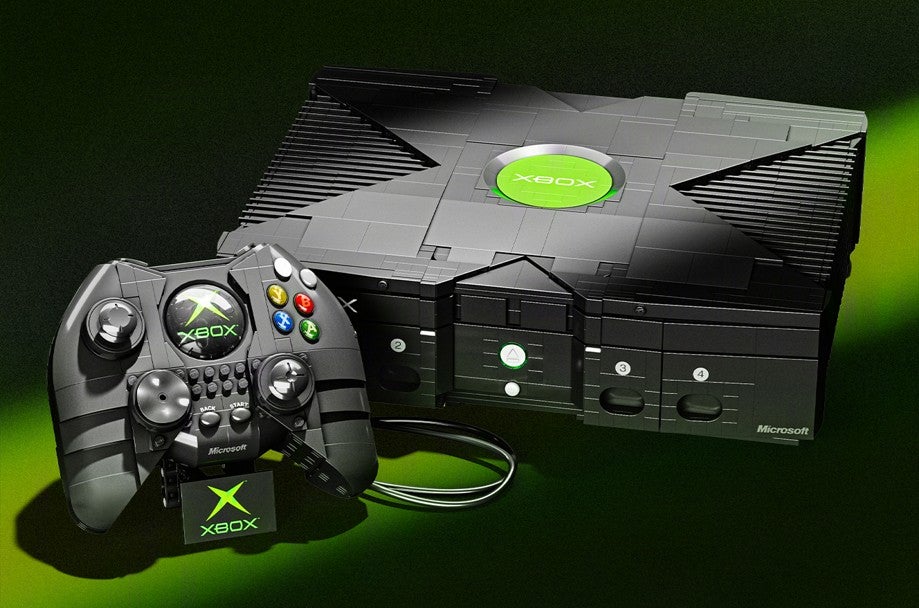 Mattel Brick Shop Announces 1:1-Scale Original Xbox Set With 3 Games