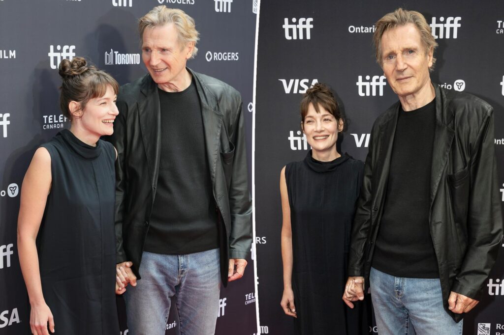 Liam Neeson and Stella Stocker held hands