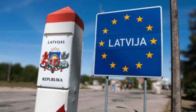 A section of Latvia’s eastern border