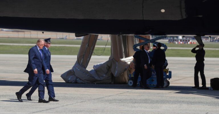 Military personnel accidentally triggered Air Force One emergency slide ahead of Trump's flight