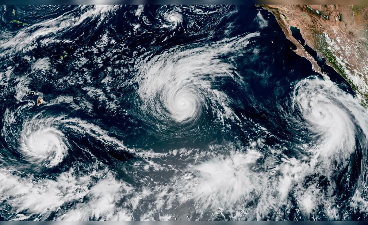 Three Pacific Hurricanes Form as El Niño Fuels Rare Storm Cluster