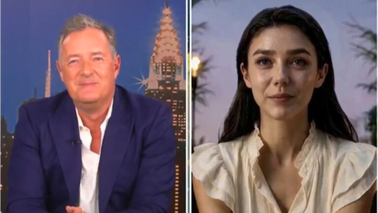 AI actress Tilly Norwood switches to Chinese mid-interview on Piers Morgan show