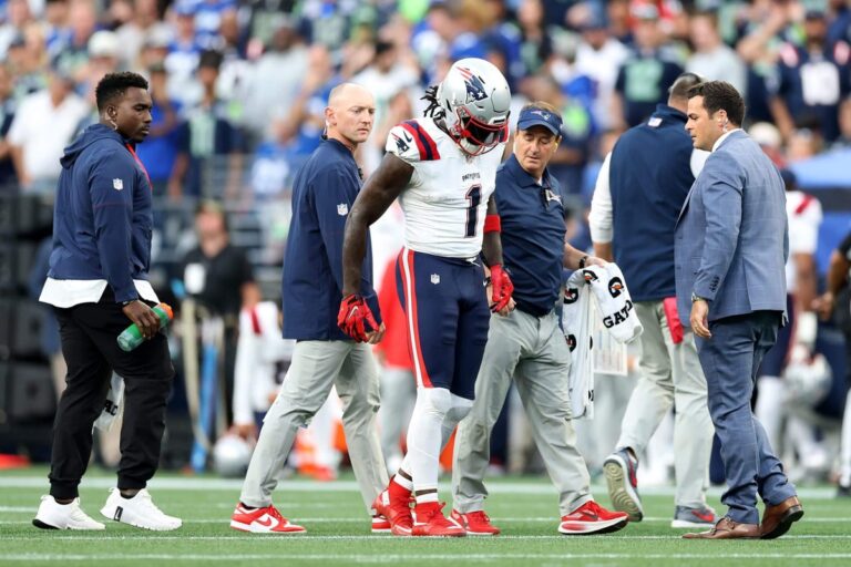 Patriots WR A.J. Brown ruled out vs. Seahawks with ankle injury