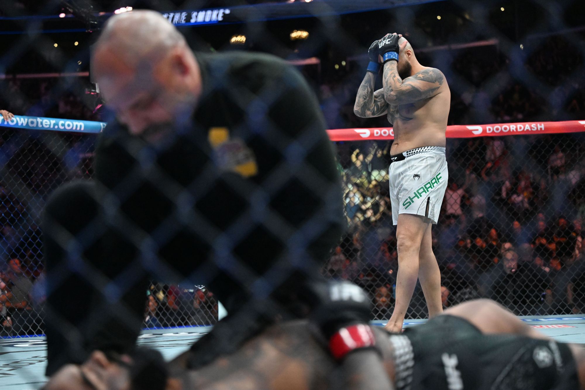 Sean Sharaf shocks Gable Steveson with KO win in just 12 seconds at UFC 331
