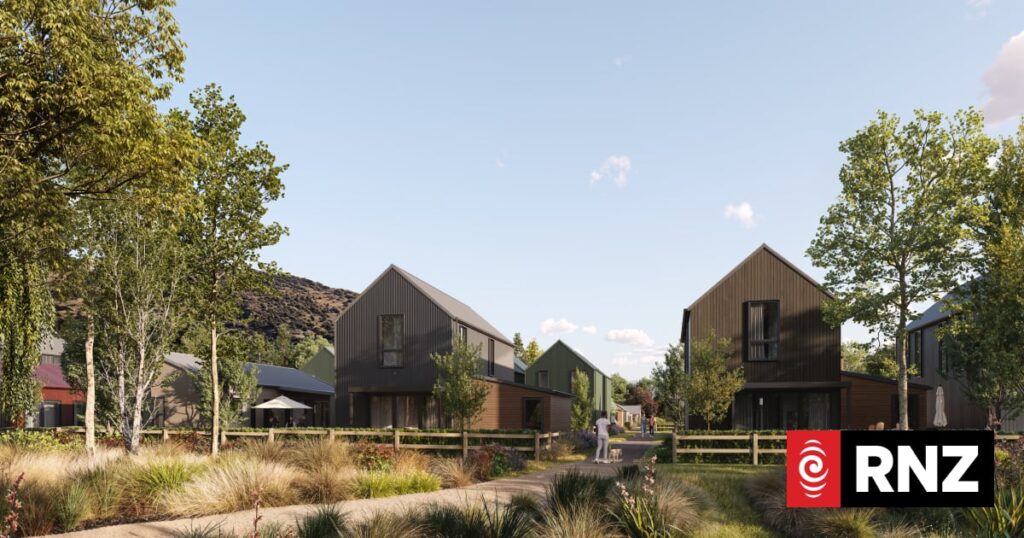 An artist's impression of the proposed Ridgeburn housing project near Arrowtown, Otago