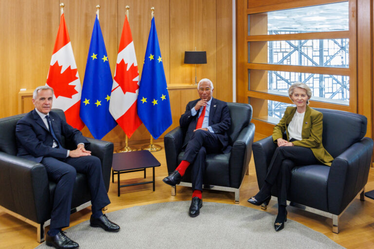 FILE: Carney Meets EU Leaders at Brussels Summit