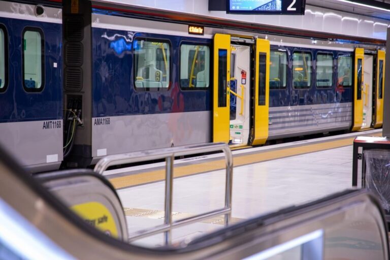 First CRL trains run under Auckland as small fire disrupts services