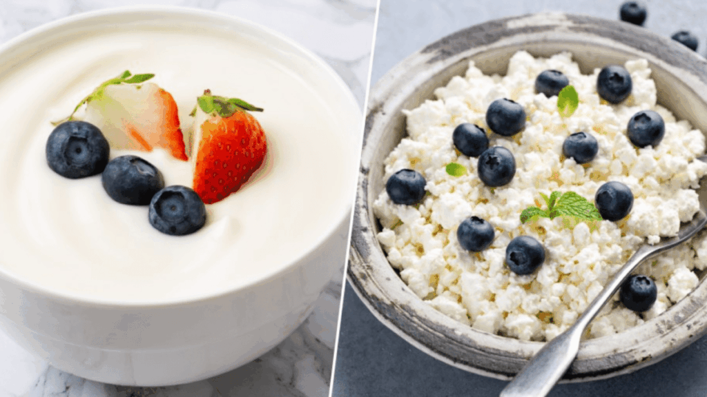 Queso cottage vs. yogur griego: proteínas y diferencias nutricionales