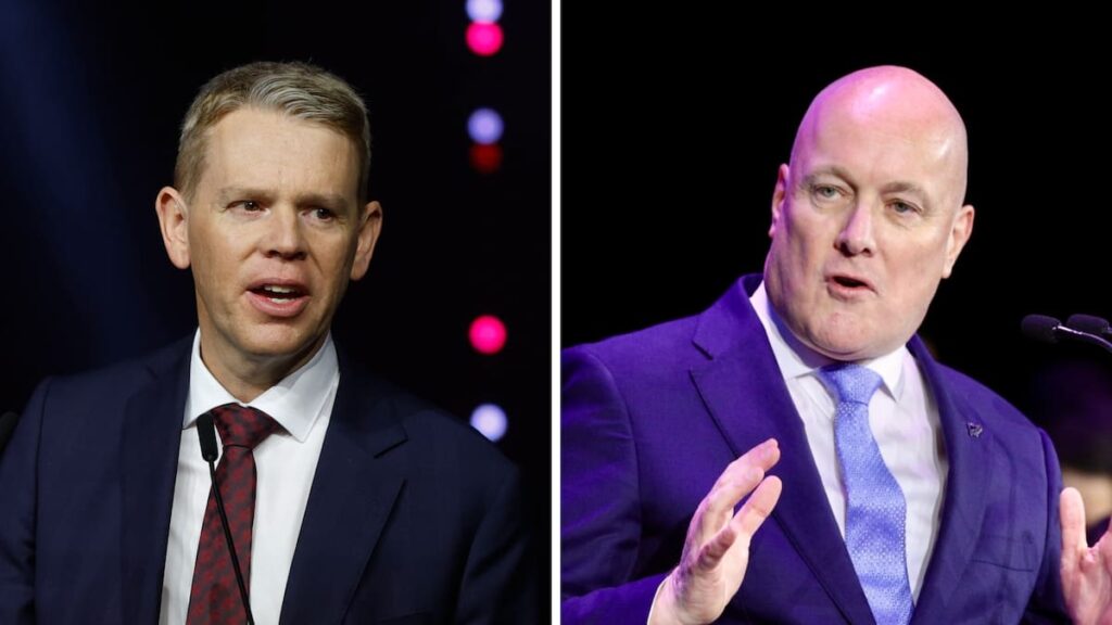 Chris Hipkins and Christopher Luxon kicked off their campaigns. Photo / Sylvie Whinray/RNZ