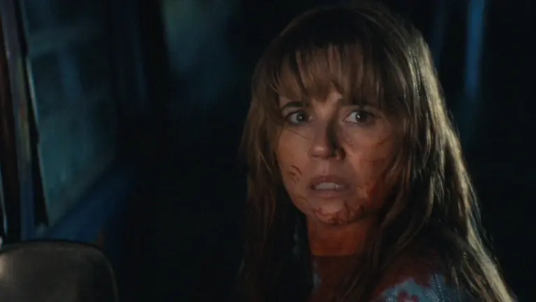 Linda Cardellini stars as Pamela Voorhees in the Friday the 13th prequel series CRYSTAL LAKE streaming only on Peacock