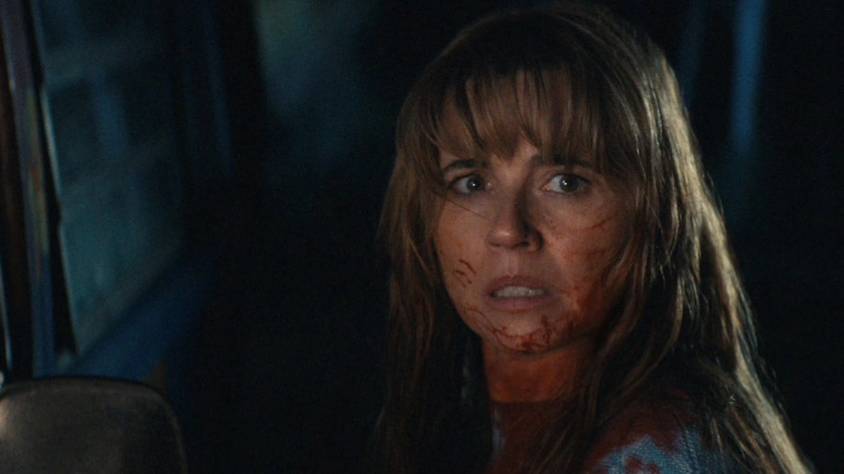 Linda Cardellini stars as Pamela Voorhees in the Friday the 13th prequel series CRYSTAL LAKE streaming only on Peacock