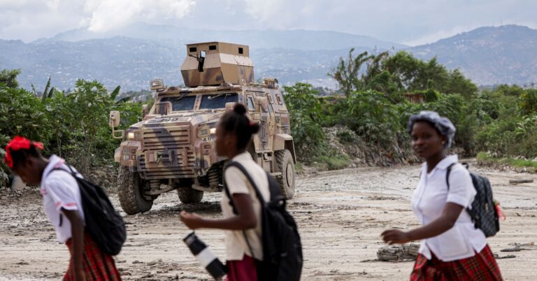 An armored personnel carrier of Haiti