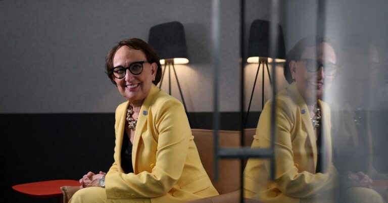 Rebeca Grynspan, former Vice President of Costa Rica, and Secretary-General of UN Trade and Development (UNCTAD), poses for