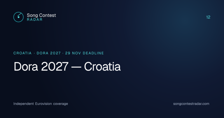 Dora 2027 Croatia Eurovision national selection guide