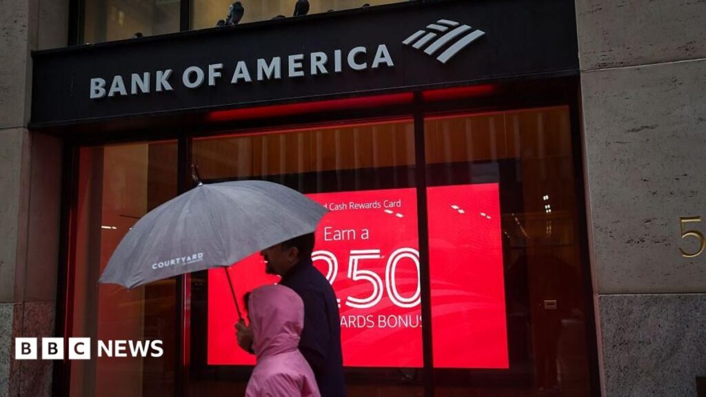 A Bank of America branch in New York, US, on Sunday, 11 October, 2026