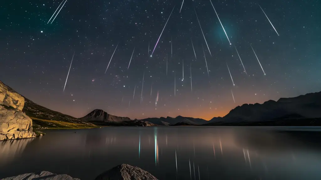 Watch Saturn Shine and Halley's Comet Debris Streak Across the Sky