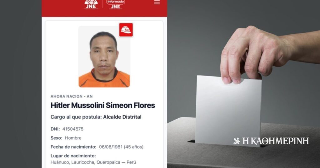 Hitler Mussolini Simeón Flores Wins Peru Mayoral Race